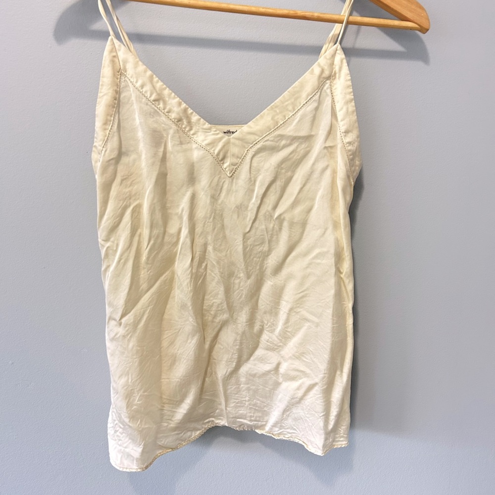 Wilfred Ivory Satin Camisole - Size XS